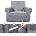 Miniatyrbillede 3 af 5: 1 stk Jacquard strækbar sofaovertræk strækbar lænestolbetræk sofa C