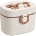 Miniatyrbilde 1 av 2: 1 stk. Beige Baby Formula Dispenser, 410 ml bærbar for melkepulver M