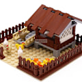 Miniatyrbillede 1 af 5: Kyllingehus Byggeklodser Sæt, Kyllingehus, 118 Dele Playse