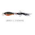 Pikkukuva 2 / 4: 4 kpl 2,5 cm/4 g Simulaatio Mini Fishing Grub Kalastusvieheet Kalastus