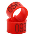 Miniatyrbillede 2 af 5: 100 stk./pose 16MM 001-100 nummererede plastik fjerkræ flerfarvede Goo