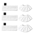 3 mikrofiberdukar + 3 mikrofiberdukset för Kärcher SC5/SC4