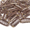 Miniatyrbillede 5 af 5: 50 stk. 6-tandet U-formede clips til hårextensions - 3,3 cm/1,3 tommer