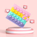 Miniatyrbillede 1 af 5: Pop Purse Tegnebog Taske Til Piger Kvinder Fidget Pops Poppet It Cute M