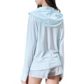Miniatyrbilde 3 av 4: Dame UPF 50+ UV solbeskyttelsesklær Zip Up Lightweight Hoo