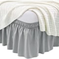 Miniatyrbillede 4 af 5: Flyvende elastisk polyester sengeskørt, elastisk sengeskørt, sengeskørt,
