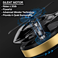 Miniatyrbilde 3 av 5: (Gull) Car Air Freshener, Roterende Helikopter Solar Powered Aroma