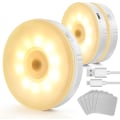 Miniatyrbilde 1 av 5: LED-nattlys med bevegelsessensor, 3 magnetiske LED-lys, USB-lading
