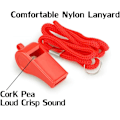 Pikkukuva 3 / 5: Punaiset hätäpillien kanssa Lanyard, Loud Crisp Sound, 12 Packs P