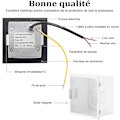Miniatyrbilde 3 av 5: 4 stk 3W LED innfelt vegglampe, kald hvit IP65 vanntett S