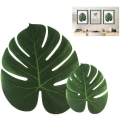 Miniatyrbilde 1 av 5: 24 stk kunstige myke palmeblader bladsimulering tropiske planter