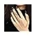 Miniatyrbillede 3 af 5: Charm Leaf Full Finger Ring Delicate Armbånd Ring Brystrem Vi
