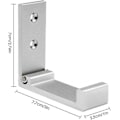 Miniatyrbillede 2 af 5: 3-delt sammenklappelig væghængt krog, usynlig sammenklappelig aluminium w