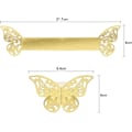 Miniatyrbillede 2 af 5: (Guld) 30 skinnende reflekterende sommerfuglepapir hule servietringe til