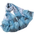 Miniatyrbilde 2 av 3: Dames Chiffon Sjal Sjal Wrap Sjal (Lotus Lyseblå)