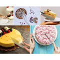 Pikkukuva 4 / 4: 2 kappaletta kakkulapiota, kakkuleikkuri, ruostumattomasta teräksestä valmistettu kakkuleikkuri, C