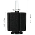 Miniatyrbilde 2 av 5: Filter Mesh Protection, 1 Piece Aquarium Air Filter, Aquarium Bio