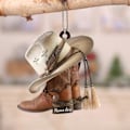 Pikkukuva 5 / 5: Ripustettava koristeellinen akryylinen autonpeilin cowboy-riipus (Fo