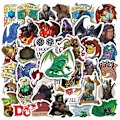 Miniatyrbillede 1 af 5: 50 stk. Dungeons & Dragons OL graffiti-klistermærker til bærbar computer, bil, tr