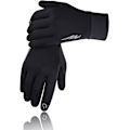 Miniatyrbild 1 av 3: Vinterhandskar Herr Dam Touchscreen Handskar Kallt Väder Varma Handskar Frys Arbets Handskar Passar för Löpning Körning Cykling Arbetar Vandring (X-Large Svart)