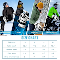 Miniatyrbillede 3 af 3: Skihandsker -30°F Vandtætte Touchscreen Snowboardhandsker til Mænd Kvinder Varme Vinterhandsker til Koldt Vejr (Grå og Hvid Medium)