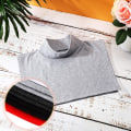 Miniatyrbilde 5 av 5: Avtakbar falsk turtleneck halv topp falsk bluse sett for kvinner meg