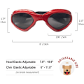 Miniatyrbillede 2 af 5: Hunde Goggles, Solbriller til kæledyr, Sammenfoldelige Hunde Goggles UV Beskyttelse S