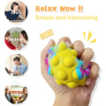 Miniatyrbild 3 av 4: 4 st 3D Anti-tryck Squeeze Pop Ball It Fidget Toy Gratis Matkvalitet Silikon Sensoriska Leksaker Stressbollar för Barn Vuxna Äldre Över 1 År