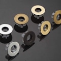 Miniatyrbillede 4 af 5: Sæt med 6 messingoverløbsringe til køkken, køkkenvask, vask