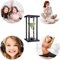 Miniatyrbilde 2 av 5: 60 minutters timeglass timer timeglass skrivebordsdekorasjon kontorinnredning