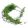 Miniatyrbillede 2 af 5: 4 stk. Kunstig vægophængt blomst rattan indendørs kunstig blomst rotte
