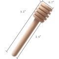 Miniatyrbillede 5 af 5: Mini træ honningskeer til køkken og spisestue 8cm (50stk)