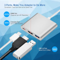 Miniatyrbild 2 av 5: 4K USB C till HDMI-adapter, 3-i-1 typ C-omvandlarkabel för MacBo