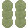 Miniatyrbild 1 av 5: Placemats, Set of 6 värmebeständiga vävda bomullsplacemats för middag