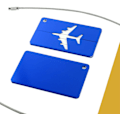 Miniatyrbilde 2 av 5: sourcing map 2 stk. bagasjelapp med adresseholder