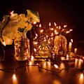 Miniatyrbillede 5 af 5: Orange udendørslys, 66 fod 200 LED julelys med 8 lys