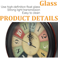 Miniatyrbild 3 av 5: Klassisk retroklocka, metall europeisk stil Vintage Silent Table De