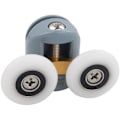 Miniatyrbillede 2 af 2: Dobbelt lav top bruse dør ruller remskiver hjul løbere badeværelse reservedele (Dobbelt rund)