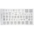 Miniatyrbillede 2 af 5: 4 stk. Universal Bga Stencil Til Mtk Msm Ipad Cpu Ram Pm Power Ic R