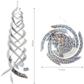 Miniatyrbillede 3 af 5: Fuglerepellerende spiralreflektorer sølv Mylar spinner, hængende re