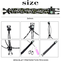 Pikkukuva 2 / 5: 3 kappaletta Flint Survival Paracord -rannekoru, tulentekijä, raapa, C
