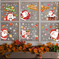 Miniatyrbild 1 av 4: 19*30cm Jultomte Snöflinga Julgran Fönster Gla