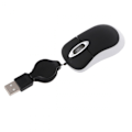 Miniatyrbillede 5 af 5: Mini Retractable Cable USB Wired Mouse Travel Optical Computer Mo