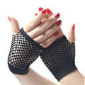 Miniatyrbild 2 av 5: Par med fisknät handskar, svarta fisknät handskar fisknät handskar Finge