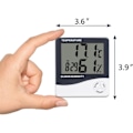 Miniatyrbild 3 av 5: Digital hygrometer termometer, Mengshen inomhustemperatur fuktighet