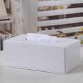 Miniatyrbillede 2 af 3: Servietbeholder i læder Modern Pure White