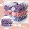 Miniatyrbilde 4 av 5: 6 par kvinners fluffy sokker koselige fleece seng tøfler plysj hytte wa
