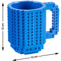 Miniatyrbild 4 av 4: Byggklossar kaffemugg 350 ml blå