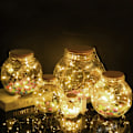 Miniatyrbild 2 av 3: 12-pack Fe-lampor med 20 LED-lampor, vattentäta Fe-lampor, batteridrivna mikrotrådsstjärnlampor, varmvitt