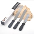 Pikkukuva 2 / 5: 3 Metal Cake Offset Spatula, 15.24cm, 20.32cm ja 25.4cm Frosted